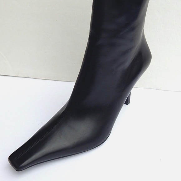 GUCCI RODIN MADE IN ITALY GENUINE BLACK LEATHER SHORT BOOTS sz 8.5 - Picture 8 of 10